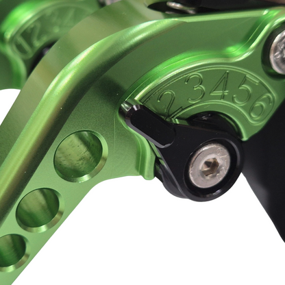 Long Green Clutch & Brake Levers For Kawasaki Z900 2025-2026