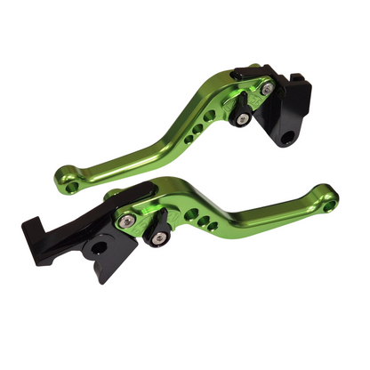 Short Green Clutch & Brake Levers For Kawasaki Z900 2025-2026