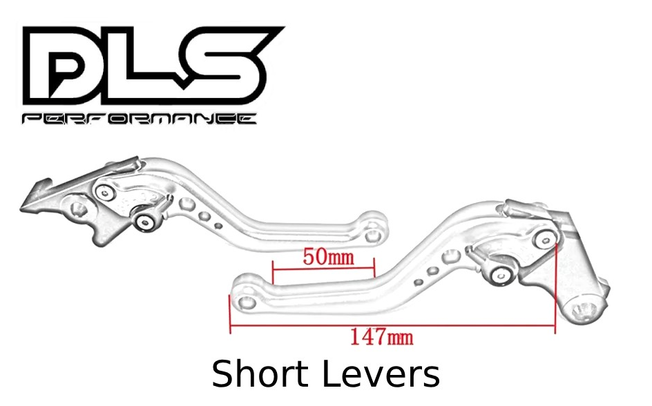 Short Green Clutch & Brake Levers For Kawasaki Z900 2025-2026