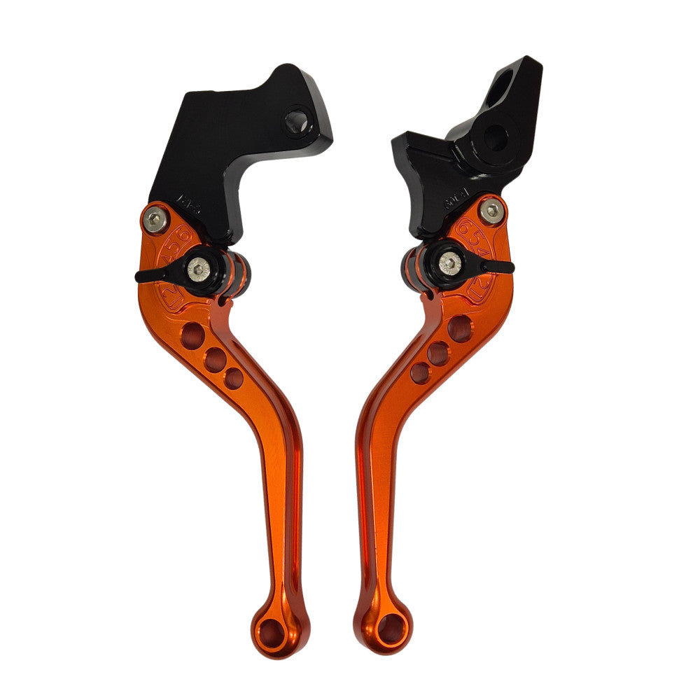 Short Orange Shorty Brake & Clutch Levers Set KTM Duke 125 / 390 2024-2026