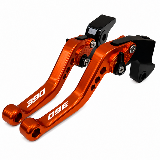 KTM 390 Adventure R / X 2025-2026 Short Orange Shorty Brake & Clutch Levers Set