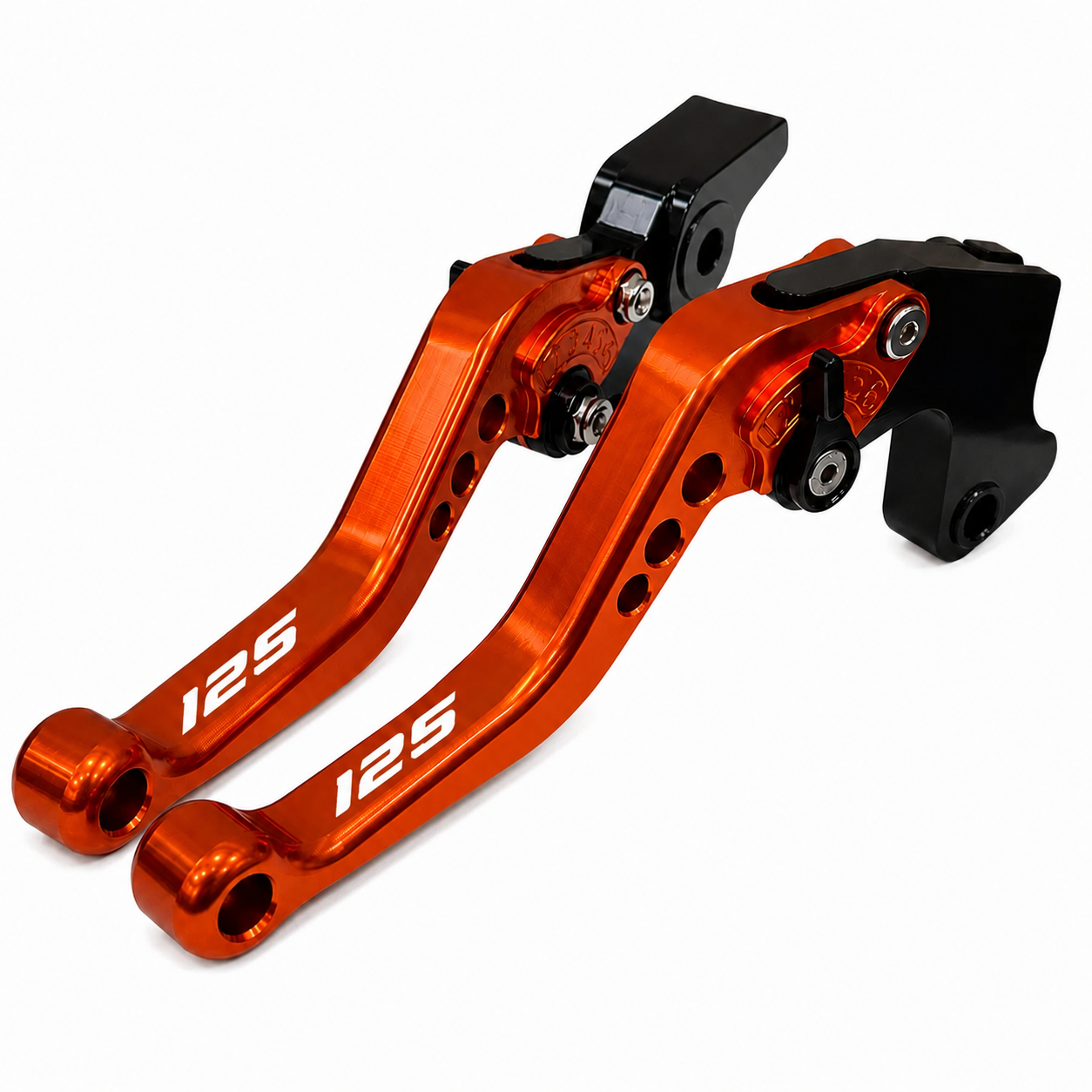 Short Orange Shorty Brake & Clutch Lever Set KTM 125 Enduro R / SMC R 2025-2027