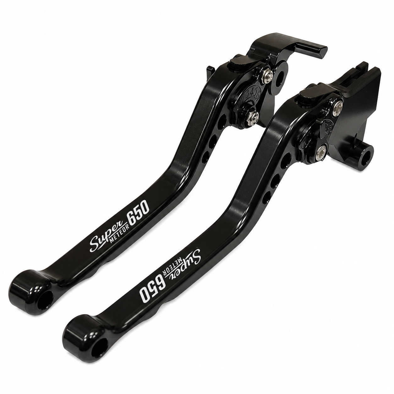 Long Black Clutch Brake Lever Set Royal Enfield Super Meteor 650 2023-2026