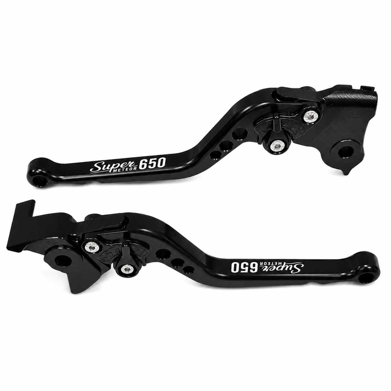 Long Black Clutch Brake Lever Set Royal Enfield Super Meteor 650 2023-2026