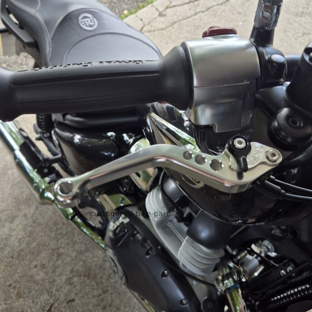 Royal Enfield Super Meteor 650 2023-2026 Short Clutch Brake Lever Set - Silver