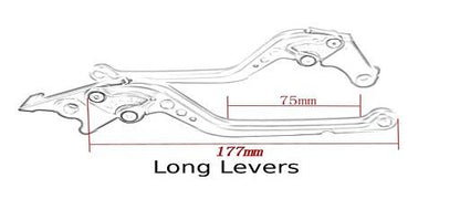 Royal Enfield Guerrilla 450 2024-2026 | Long Clutch Brake Lever Set - Black