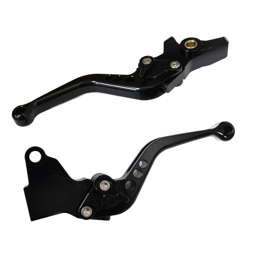 Short Clutch Brake Lever Set - Black Royal Enfield Himalayan 450 2023-2026