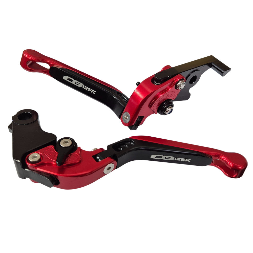 Honda CB125 R Neo 2018-2026 | Adjustable Clutch Brake Lever Set Black/Red