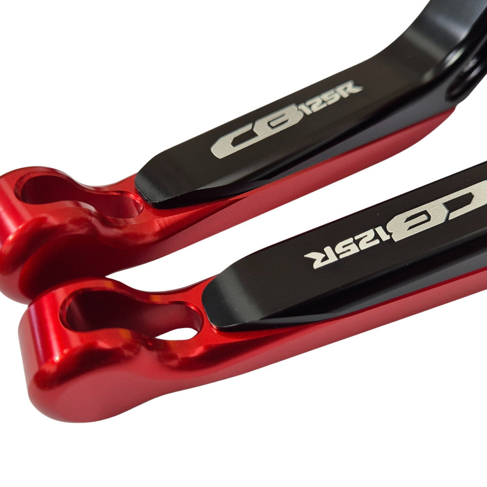 Honda CB125 R Neo 2018-2026 | Adjustable Clutch Brake Lever Set Black/Red