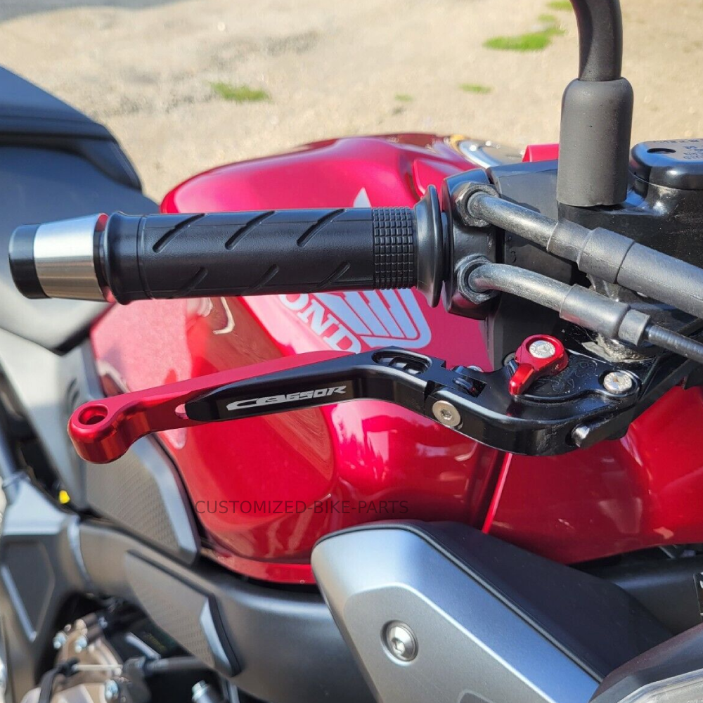 Honda CB650R Neo 2018-2025 | Adjustable Clutch Brake Lever Set Red/Black