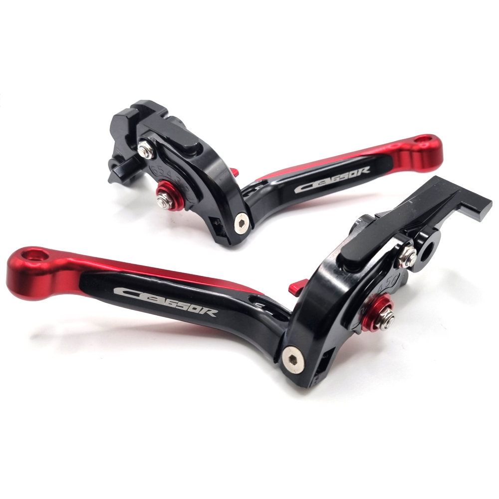 Honda CB650R Neo 2018-2025 | Adjustable Clutch Brake Lever Set Red/Black