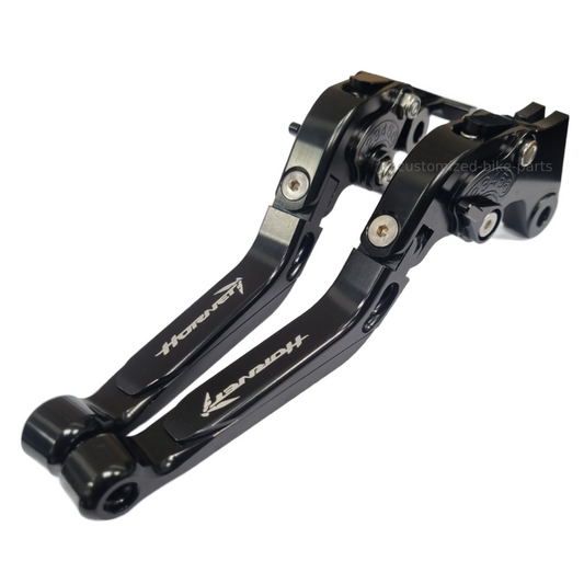 Black Adjustable Clutch & Brake Lever Set For Honda CB750 Hornet 2023-2026