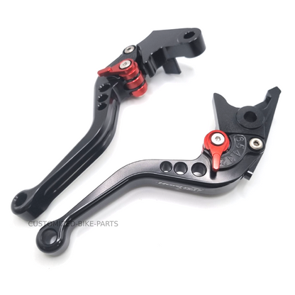Short Black Red Clutch & Brake Levers Set for Honda CB750 Hornet 2023-2026