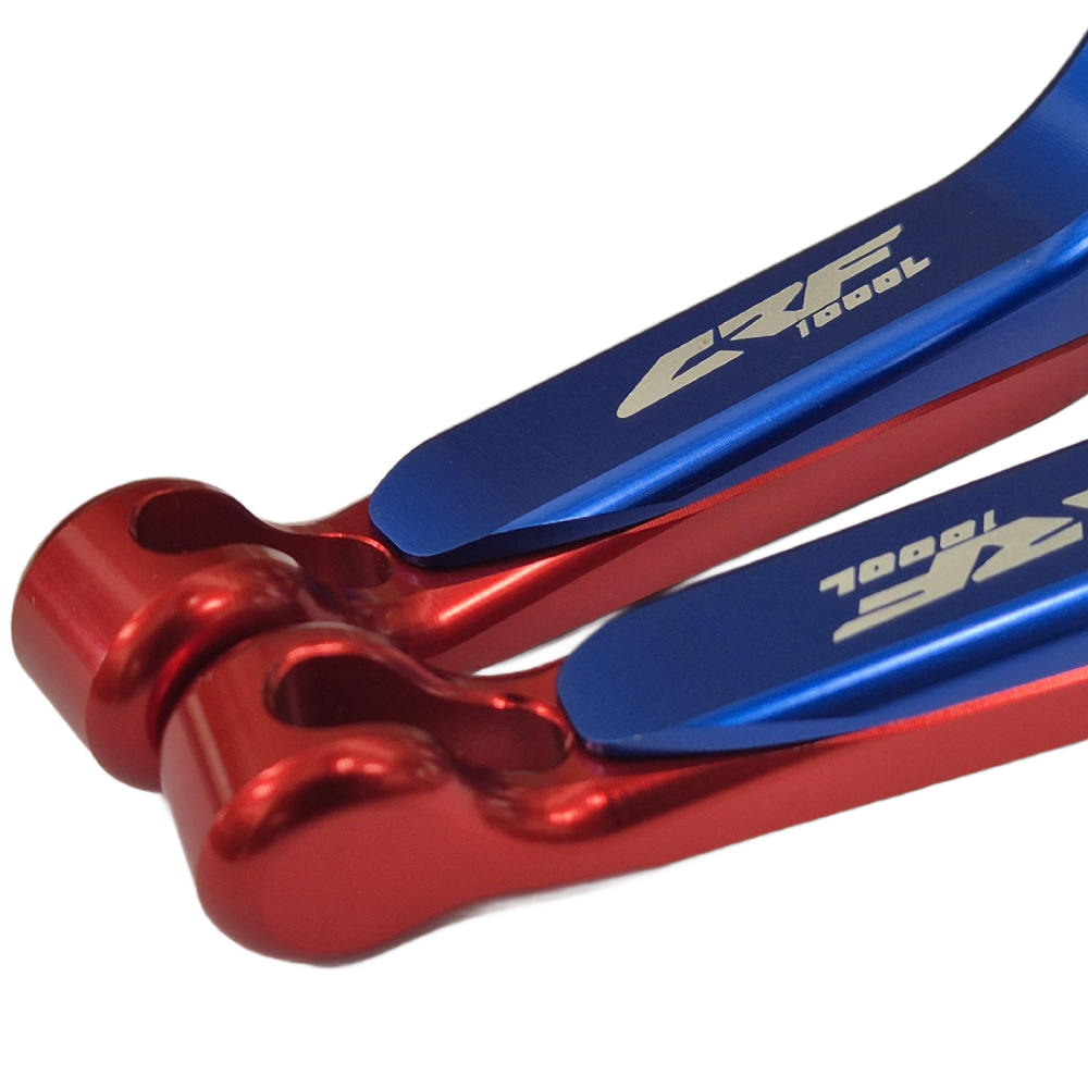 Honda CRF 1000L Africa Twin 2016-2021 Blue / Silver / Red Brake & Clutch Levers