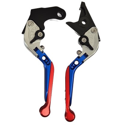 Honda CRF 1000L Africa Twin 2016-2021 Blue / Silver / Red Brake & Clutch Levers