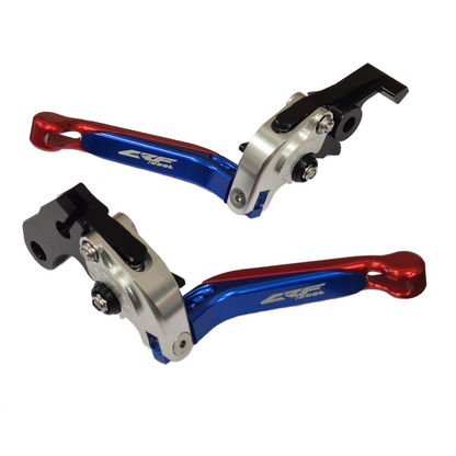 Honda CRF 1000L Africa Twin 2016-2021 Blue / Silver / Red Brake & Clutch Levers