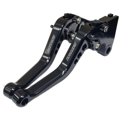 Short Black Clutch & Brake Levers For Triumph Daytona 660 2024-2026