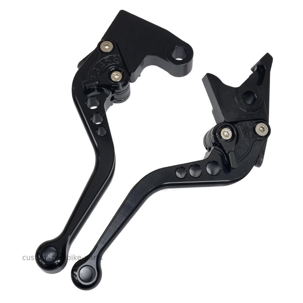 Short Black Clutch & Brake Levers For Triumph Daytona 660 2024-2026