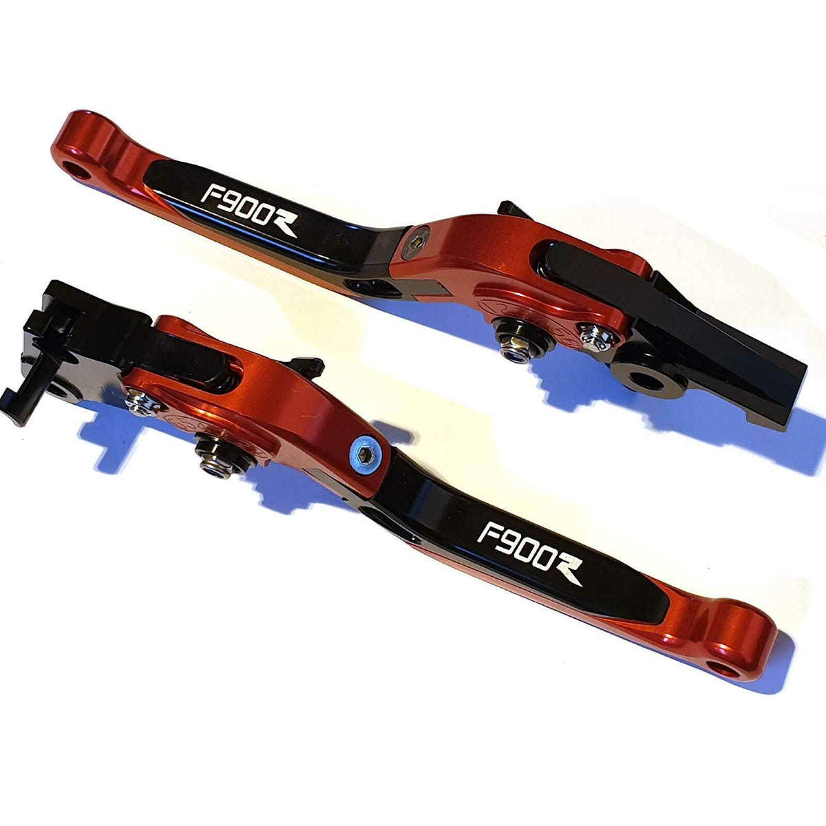 BMW F900R 2020-2026 Adjustable extendable brake clutch levers set - black/red