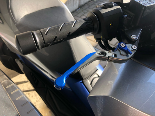 Honda Forza 125 300 750 2010-2026 - Front & rear Brake Levers - Titanium / Blue
