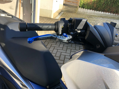 Honda Forza 125 300 750 2010-2026 - Front & rear Brake Levers - Titanium / Blue