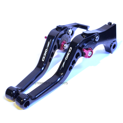 BMW G310R G 310 R 2017-2026 BLACK SHORT ADJUSTABLE BRAKE & CLUTCH LEVER SET