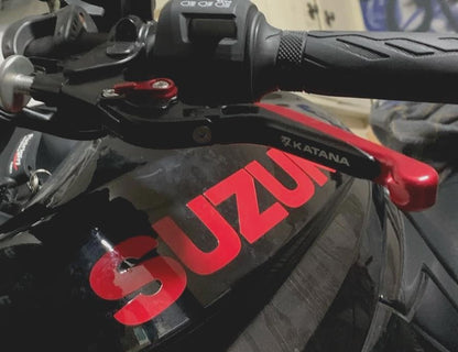 Suzuki GSX-S1000 Katana 2019-2026 - Adjustable Clutch Brake Lever Set Black/Red