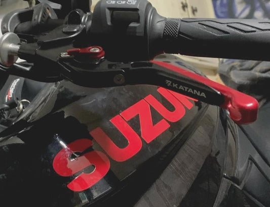 Suzuki GSX-S1000 Katana 2019-2024 - Adjustable Clutch Brake Lever Set Black/Red