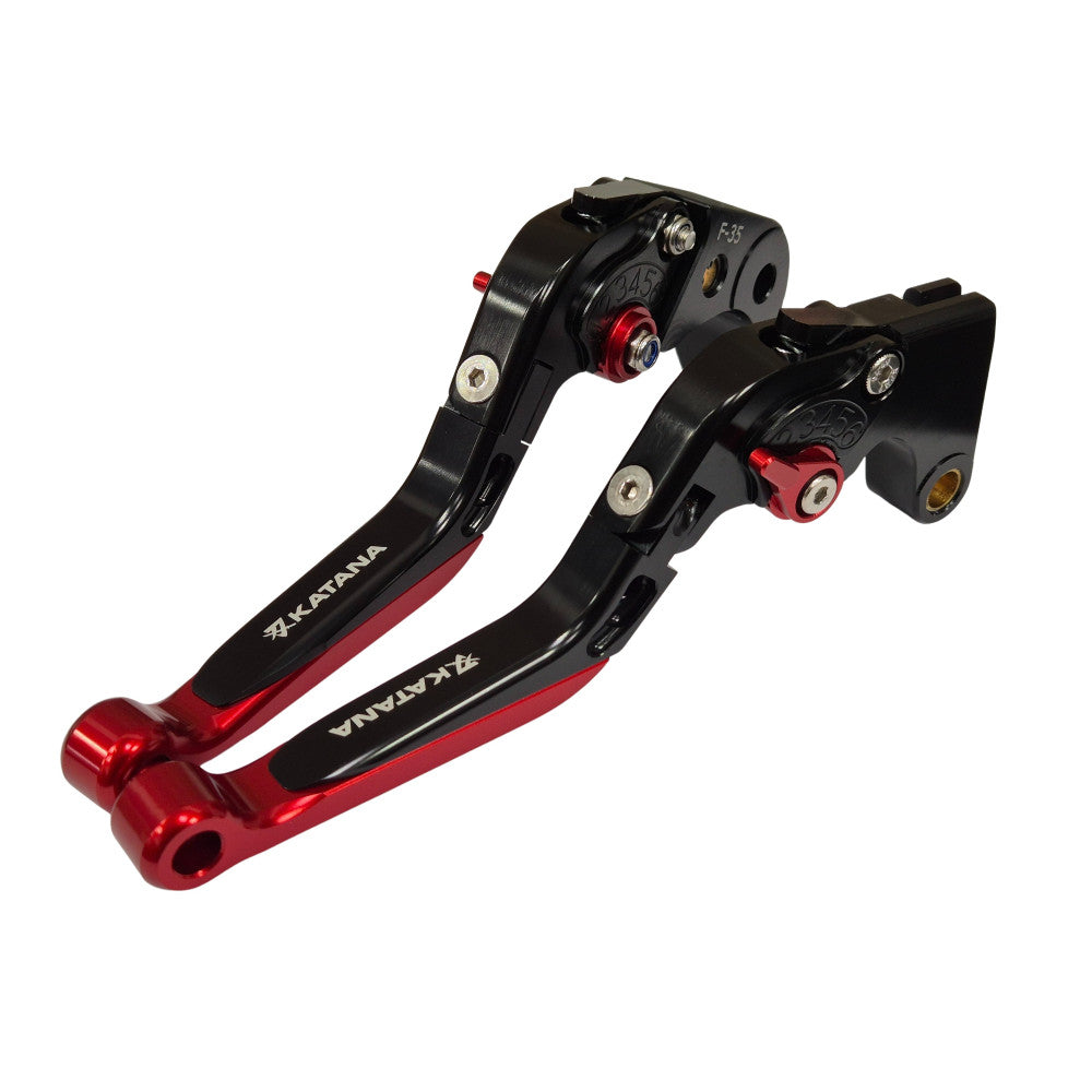 Suzuki GSX-S1000 Katana 2019-2026 - Adjustable Clutch Brake Lever Set Black/Red