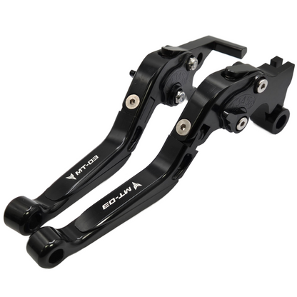 Yamaha MT-03 2016-2025 Adjustable Clutch Brake Lever Set - Black / Black