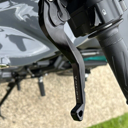 YAMAHA YZF-R3 2015-2026 BLACK SHORT ADJUSTABLE BRAKE & CLUTCH LEVERS SET
