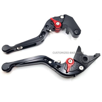 BLACK / BLACK ADJUSTABLE BRAKE & CLUTCH LEVERS SET - HONDA NC750X 2016-2026