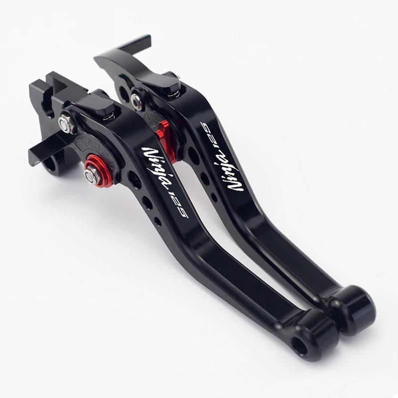 Short Black Adjustable Clutch Brake Lever Set - Kawasaki Ninja Z 125 2019-2026