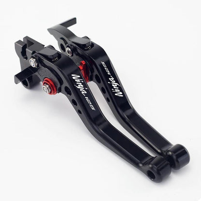 Short Black Adjustable Clutch Brake Lever Set - Kawasaki Ninja Z 125 2019-2026