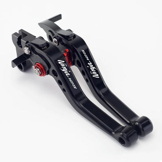 Short Black Adjustable Clutch Brake Lever Set - Kawasaki Ninja Z 125 2019-2026