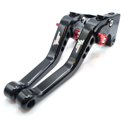 Black Short Engraved Clutch & Brake Levers - Yamaha Tenere 700 2019-2026