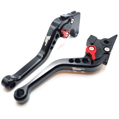 Black Short Engraved Clutch & Brake Levers - Yamaha Tenere 700 2019-2026