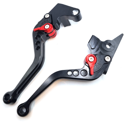 Black Short Engraved Clutch & Brake Levers - Yamaha Tenere 700 2019-2026