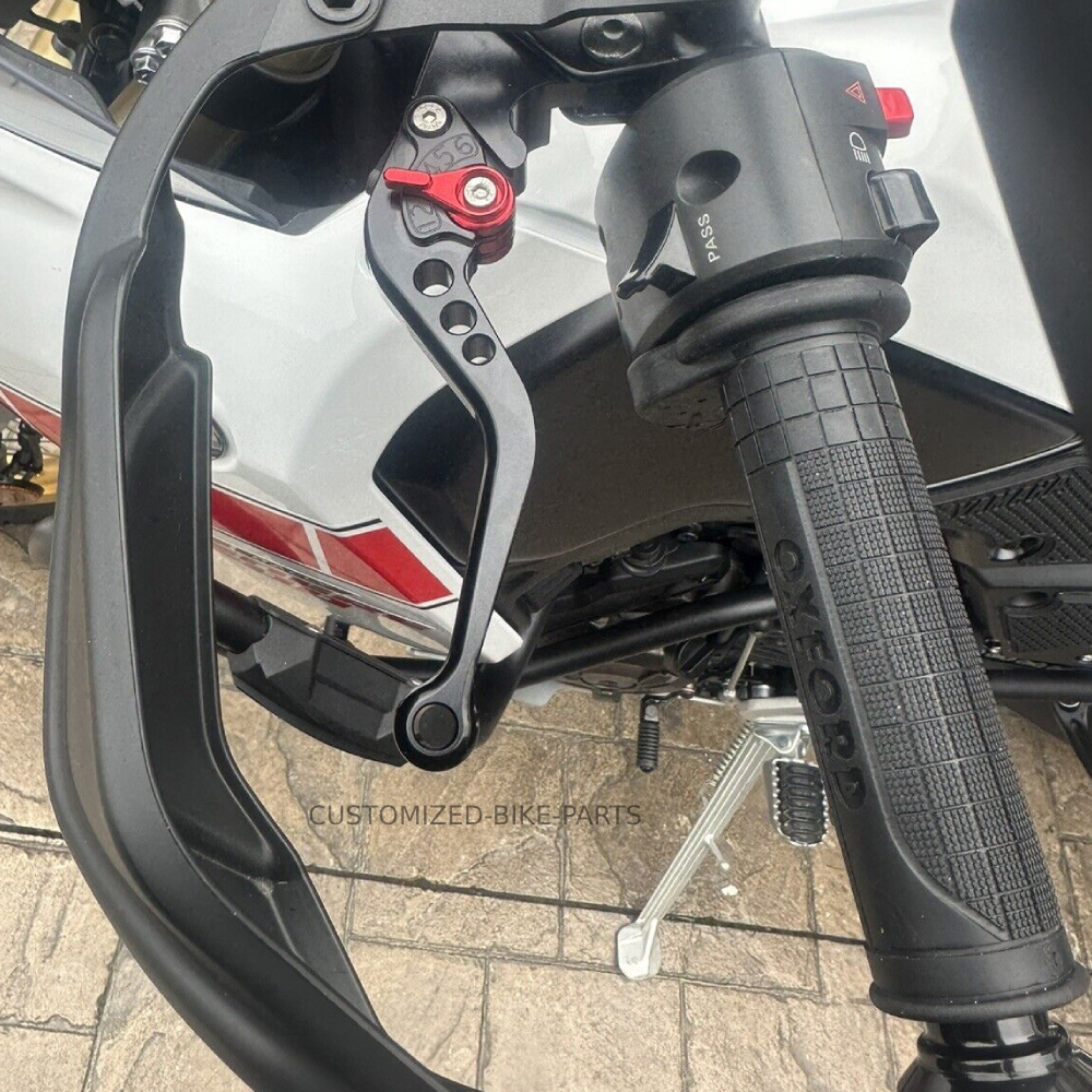 Black Short Engraved Clutch & Brake Levers - Yamaha Tenere 700 2019-2026