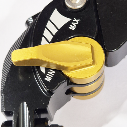 Gold & Black Extendable Clutch & Brake Levers - Triumph Trident 800 2025-2027