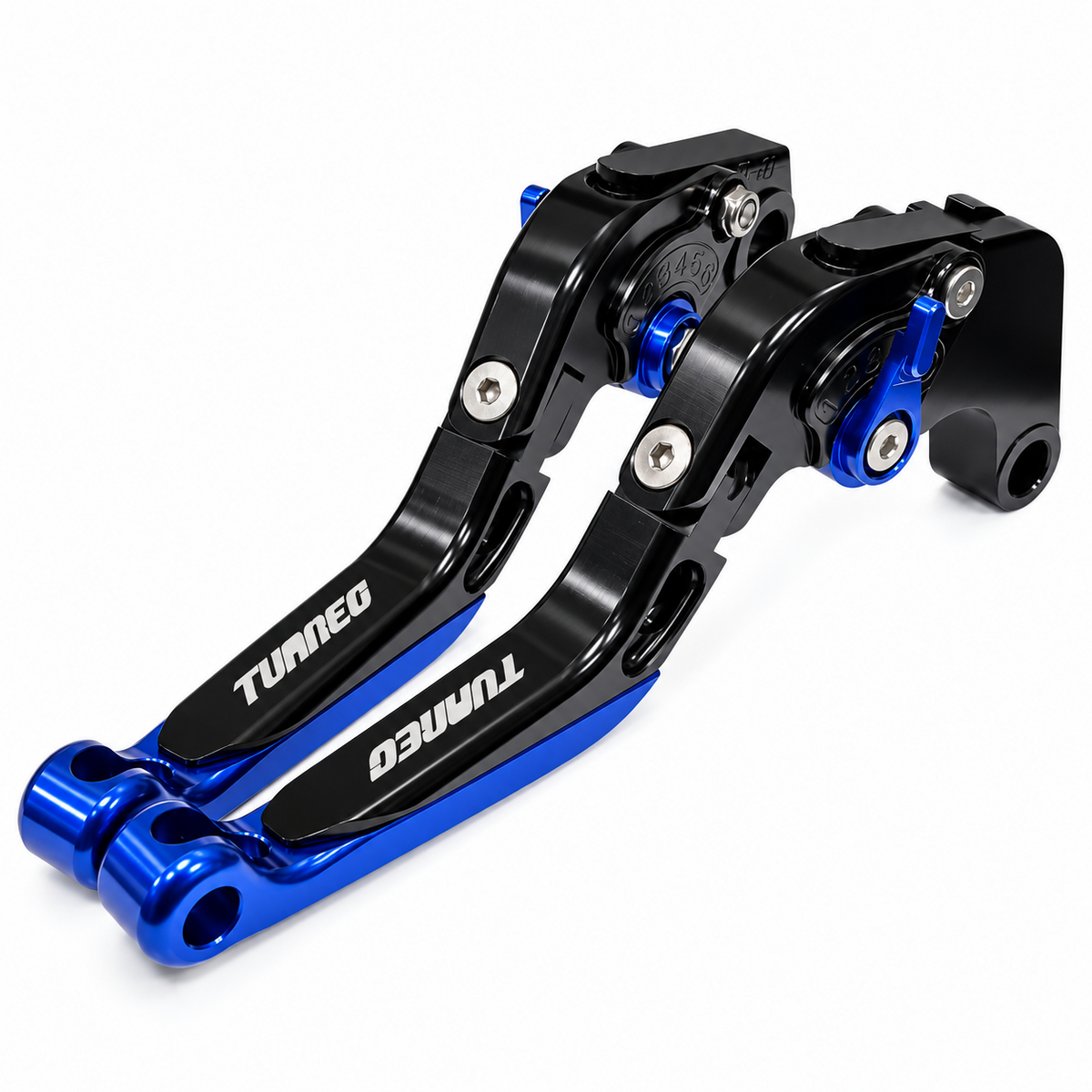 Blue Adjustable Brake & Clutch Levers Set For Aprilia Tuareg 660 2021-2026