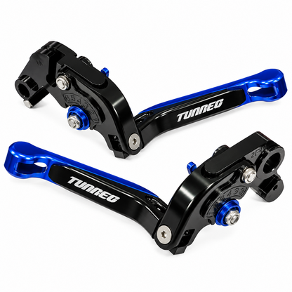 Blue Adjustable Brake & Clutch Levers Set For Aprilia Tuareg 660 2021-2026