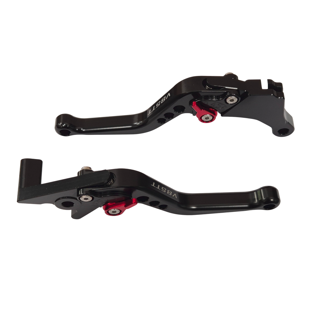 Short Black Clutch & Brake Levers For Moto Guzzi V85TT 2019-2026
