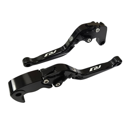 BLACK / BLACK BRAKE & CLUTCH LEVERS SET YAMAHA YZF-R1 R1M R1S 2015-2024