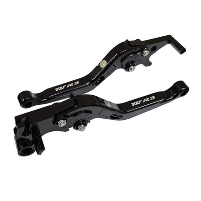 Adjustable Clutch & Brake Levers Set Black / Black - Yamaha YZF-R3 2014-2026