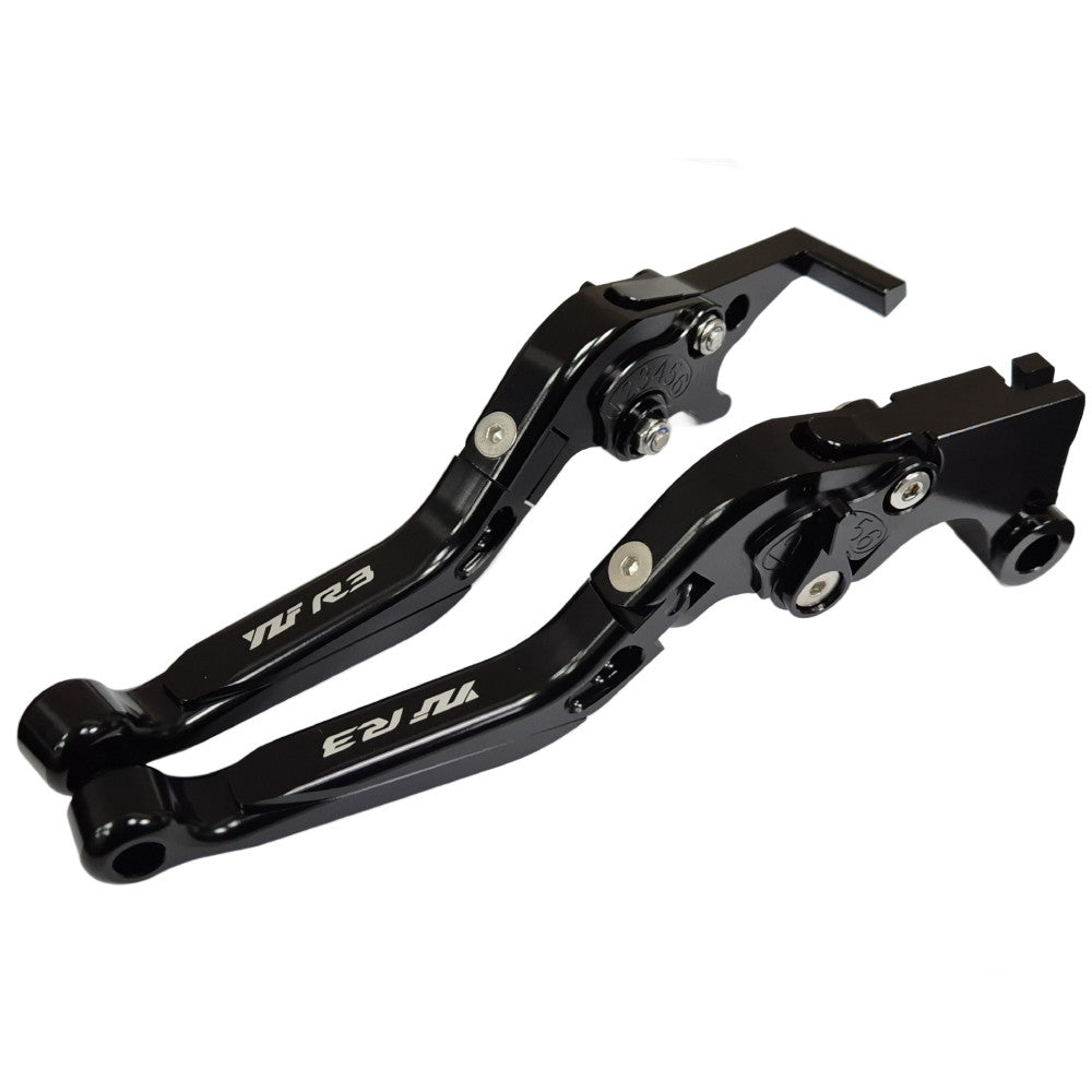 Adjustable Clutch & Brake Levers Set Black / Black - Yamaha YZF-R3 2014-2026