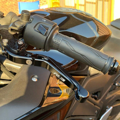 Adjustable Clutch & Brake Levers Set Black / Black - Yamaha YZF-R3 2014-2026