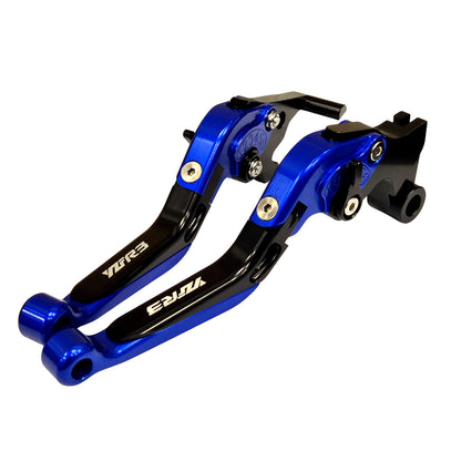 Adjustable Clutch & Brake Levers Set Blue / Black - Yamaha YZF-R3 2014-2026