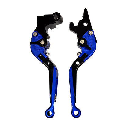 Adjustable Clutch & Brake Levers Set Blue / Black - Yamaha YZF-R3 2014-2026