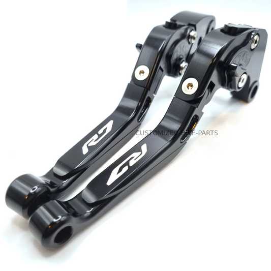 YAMAHA YZF-R7 2022-2026 Black/Black Adjustable Extendable Brake & Clutch Levers